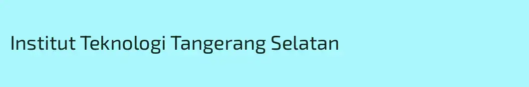 Institut Teknologi Tangerang Selatan